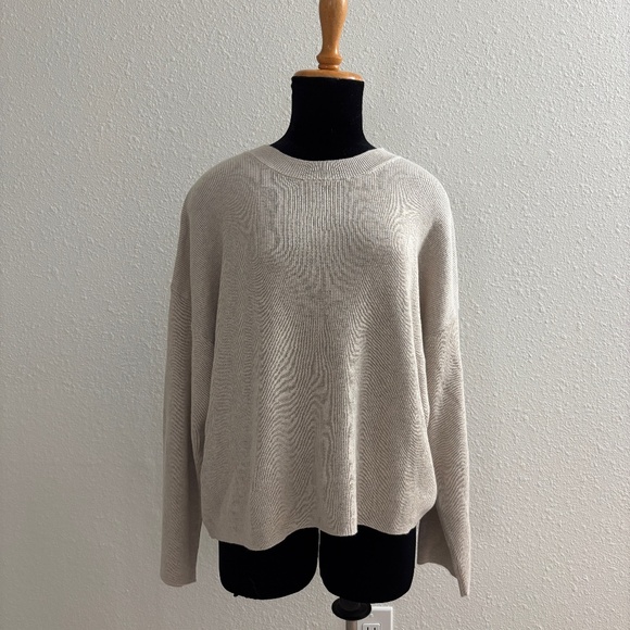 Mango Beige Oversized Lounge Sweater - Picture 1 of 5